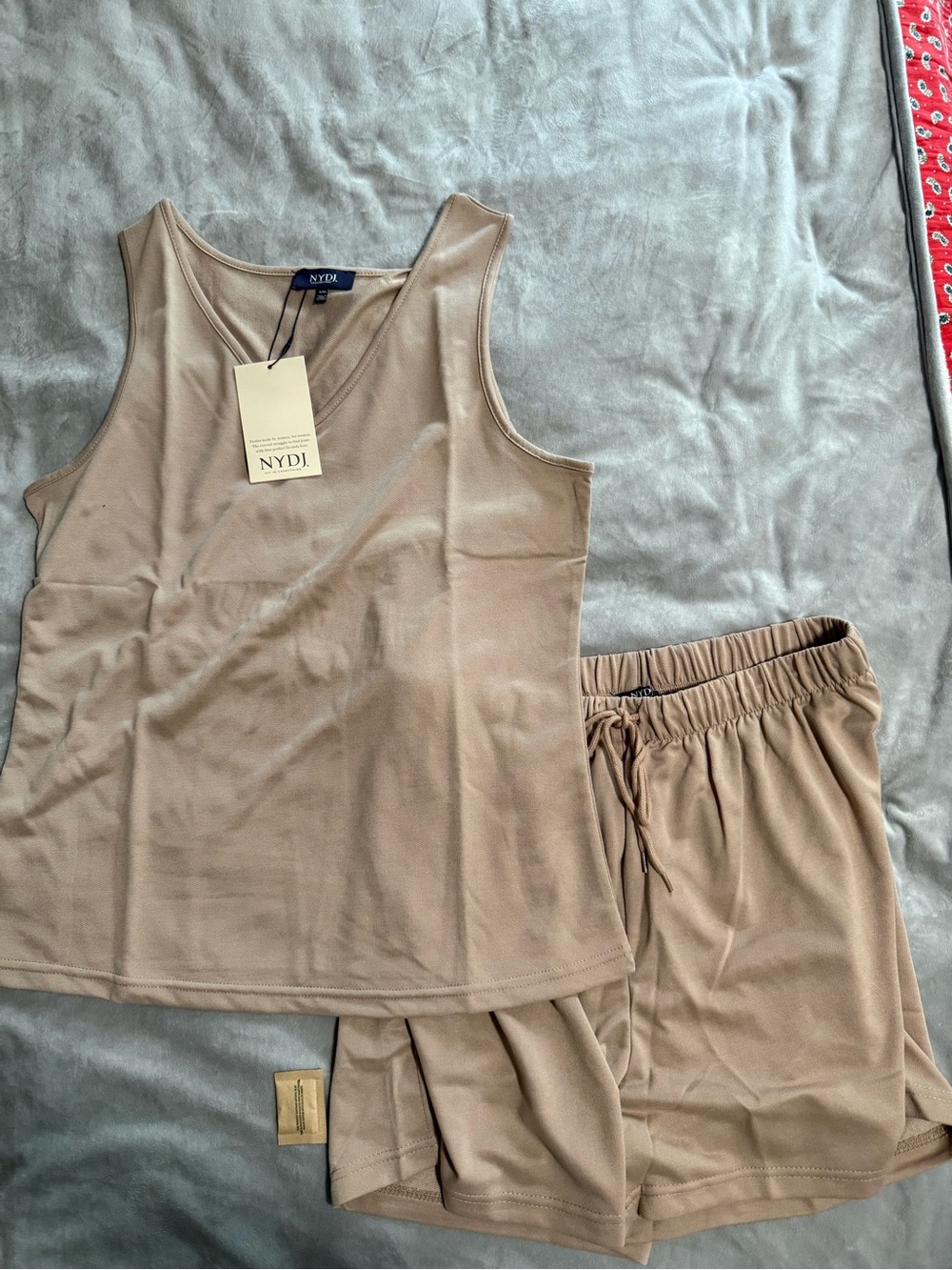 NYDJ Women's Pajama Set in Light Taupe S/ M